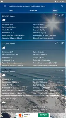 Weather android App screenshot 2